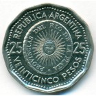 Аргентина, 25 песо 1965 год (UNC)