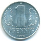 ГДР, 1 пфенниг 1973 год (UNC)