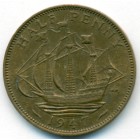 Великобритания, 1/2 пенни 1947 год