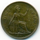 Великобритания, 1 пенни 1940 год