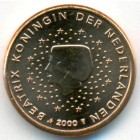 Нидерланды, 1 евроцент 2000 год (UNC)