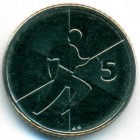 Гибралтар, 5 пенсов 2019 год (UNC)