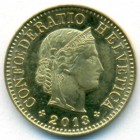 Швейцария, 5 раппенов 2013 год (UNC)