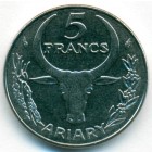 Мадагаскар, 5 франков 1984 год (UNC)