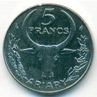 Мадагаскар, 5 франков 1984 год (UNC)