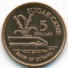 Гайана, 5 долларов 2002 год (UNC)