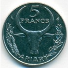 Мадагаскар, 5 франков 1986 год (UNC)
