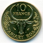Мадагаскар, 10 франков 1987 год (UNC)