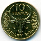 Мадагаскар, 10 франков 1987 год (UNC)