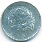 Сан-Марино, 5 лир 1974 год (UNC)