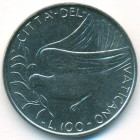 Ватикан, 100 лир 1972 год (UNC)