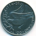 Ватикан, 100 лир 1974 год (UNC)