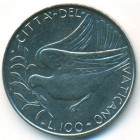 Ватикан, 100 лир 1974 год (UNC)