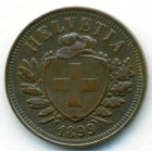 Швейцария, 2 раппена 1899 год