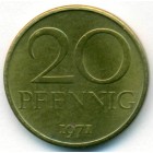 ГДР, 20 пфеннигов 1971 год (AU)