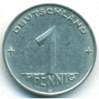 ГДР, 1 пфенниг 1952 год А (AU)