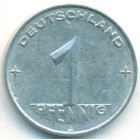 ГДР, 1 пфенниг 1952 год А (AU)