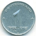 ГДР, 1 пфенниг 1952 год А (AU)