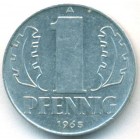 ГДР, 1 пфенниг 1965 год