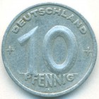 ГДР, 10 пфеннигов 1949 год А