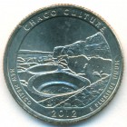 США, 25 центов 2012 год P (UNC)