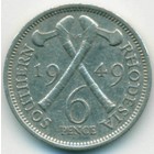 Южная Родезия, 6 пенсов 1949 год