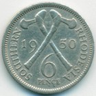 Южная Родезия, 6 пенсов 1950 год