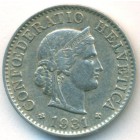 Швейцария, 5 раппенов 1931 год