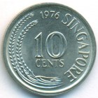 Сингапур, 10 центов 1976 год (UNC)