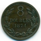 Гернси, 8 дублей 1874 год