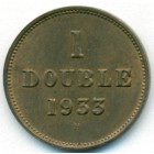 Гернси, 1 дубль 1933 год (UNC)