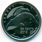 Канада, 25 центов 2013 год (UNC)