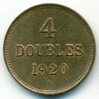 Гернси, 4 дубля 1920 год (AU)