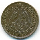 Южная Африка, 1/4 пенни 1954 год (AU)
