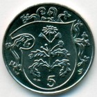 Остров Мэн, 5 пенсов 1987 год (UNC)