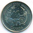 Канада, 25 центов 2000 год (UNC)