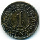 Сейшельские острова, 1 цент 1969 год (UNC)