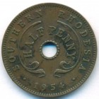 Южная Родезия, 1/2 пенни 1954 год