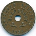 Южная Родезия, 1/2 пенни 1954 год