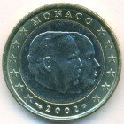 Монако, 1 евро 2002 год (AU)