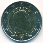 Монако, 2 евро 2014 год (AU)