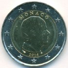 Монако, 2 евро 2014 год (AU)