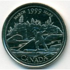 Канада, 25 центов 1999 год (UNC)
