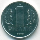 ГДР, 1 пфенниг 1979 год (UNC)