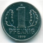 ГДР, 1 пфенниг 1979 год (UNC)