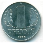 ГДР, 1 пфенниг 1975 год (UNC)