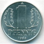 ГДР, 1 пфенниг 1963 год (UNC)