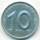 ГДР, 10 пфеннигов 1950 год А