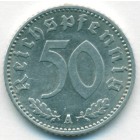 Третий Рейх, 50 рейхспфеннигов 1935 год А (AU)