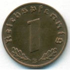 Третий рейх, 1 рейхспфенниг 1939 год B (UNC)